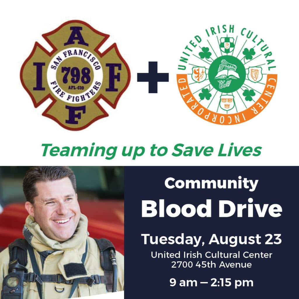 Community Blood Drive for SF Firefighters Local 798